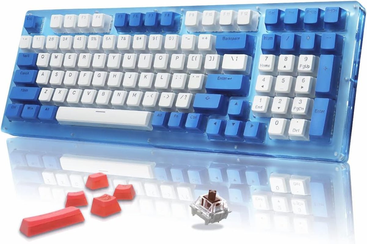 90% Mechanical Keyboard, Blue - Techlyn