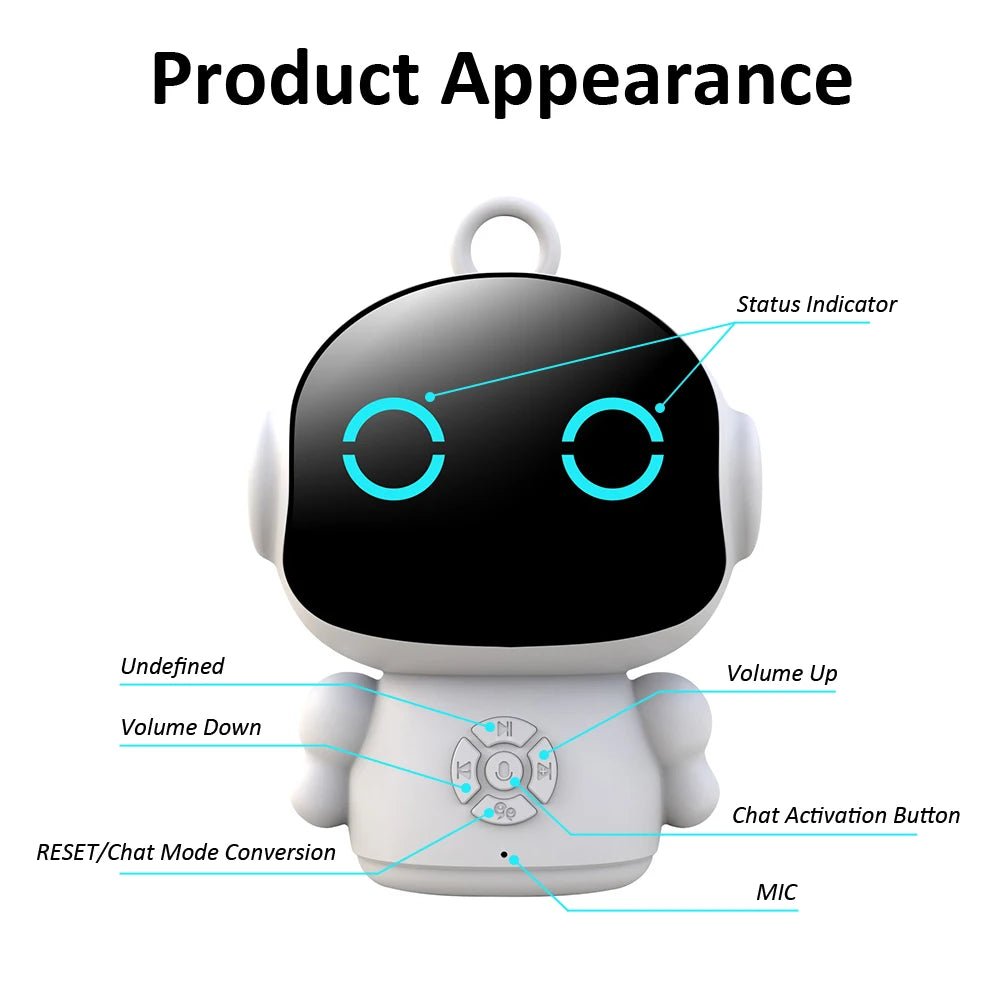 Tuya Smart AI Robot Wifi Early Education Toys for Children Speech Recognition & Voice Interactive Educational Learning Machine - Techlyn