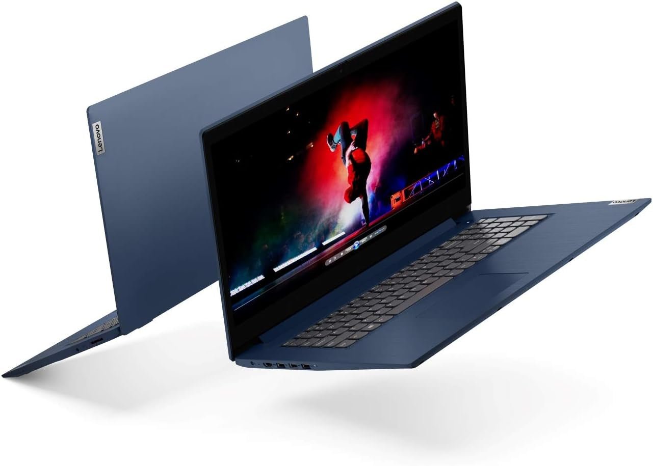 2021 Ideapad 3 Laptop, 17.3" HD+, Intel Core I5 - 1035G1 Processor, HDMI, Bluetooth, Wi - Fi, Webcam, Online Class, Zoom, Windows 10, Abyss Blue, KKE Bundle (20GB RAM | 1TB SSD) - Techlyn