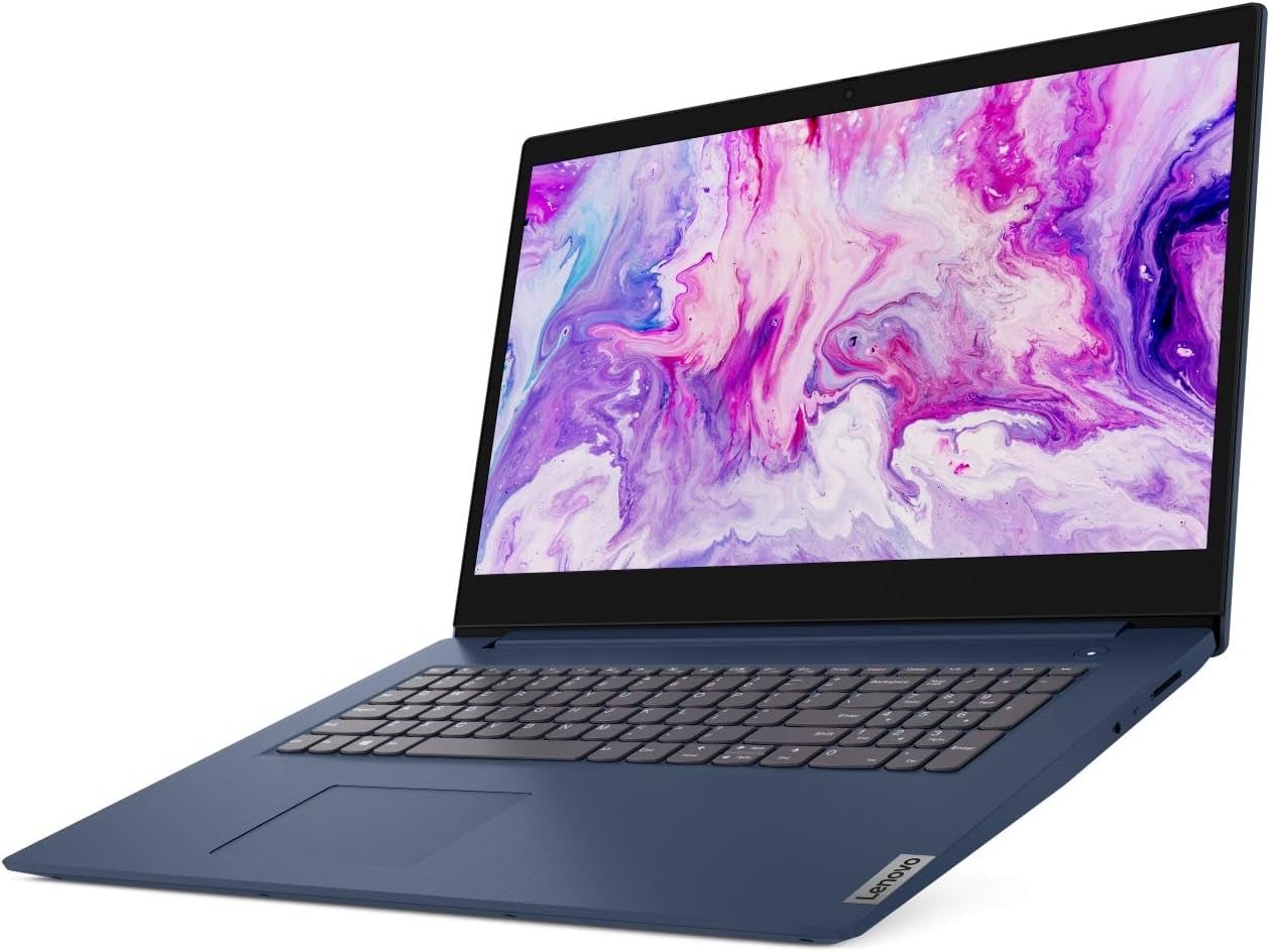 2021 Ideapad 3 Laptop, 17.3" HD+, Intel Core I5 - 1035G1 Processor, HDMI, Bluetooth, Wi - Fi, Webcam, Online Class, Zoom, Windows 10, Abyss Blue, KKE Bundle (20GB RAM | 1TB SSD) - Techlyn