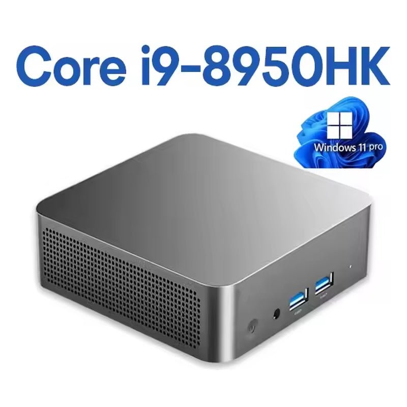 2025 Mini PC Core I9 - 8950Hk/I3 - 6100U Windows 11 Pro Desktop Pc Gaming Computer 16GB DDR4 1TB SSD Wifi6 BT5.2 4K Portable Pc - Techlyn