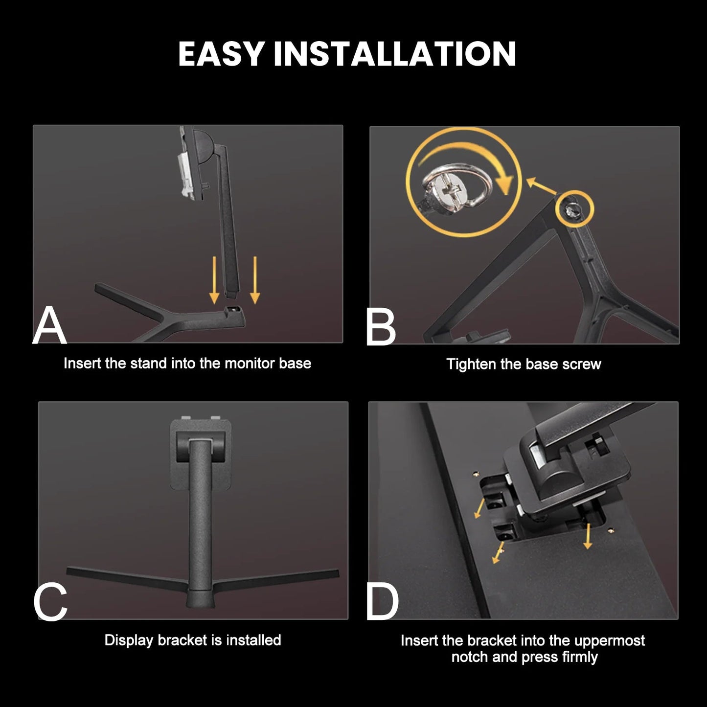 24" 200Hz Gaming Monitor,Ips Panel,Fhd 1080P, Built - In Speakers, 120% Srgb, Freesync, Black - Techlyn