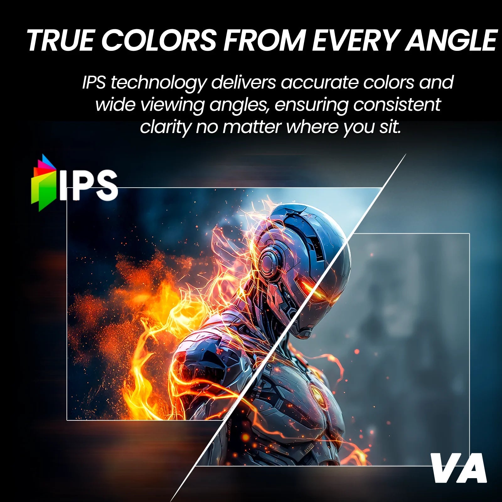 24" 200Hz Gaming Monitor,Ips Panel,Fhd 1080P, Built - In Speakers, 120% Srgb, Freesync, Black - Techlyn