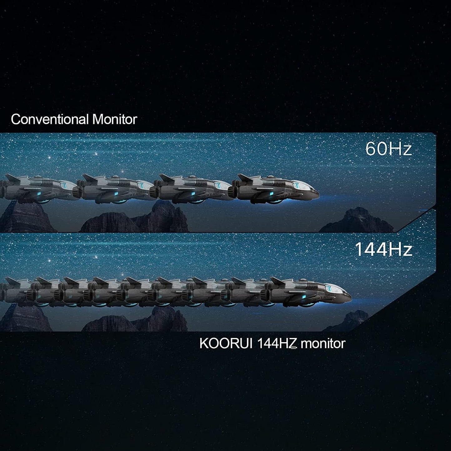 27 Inch QHD Gaming Monitor 240 Hz, VA, 1Ms, DCI - P3 95% Color Gamut, Freesync G - Sync Compatible, (2560X1440, HDMI, Displayport) Black - Techlyn