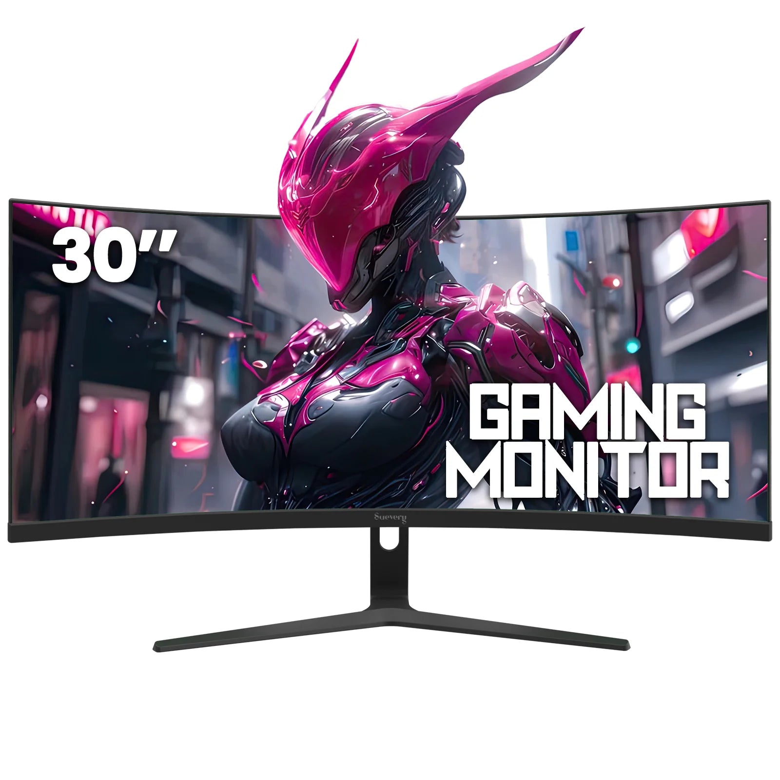 30" Curved Ultrawide Monitor WFHD 200Hz 1500R HDMI DP Black - Techlyn