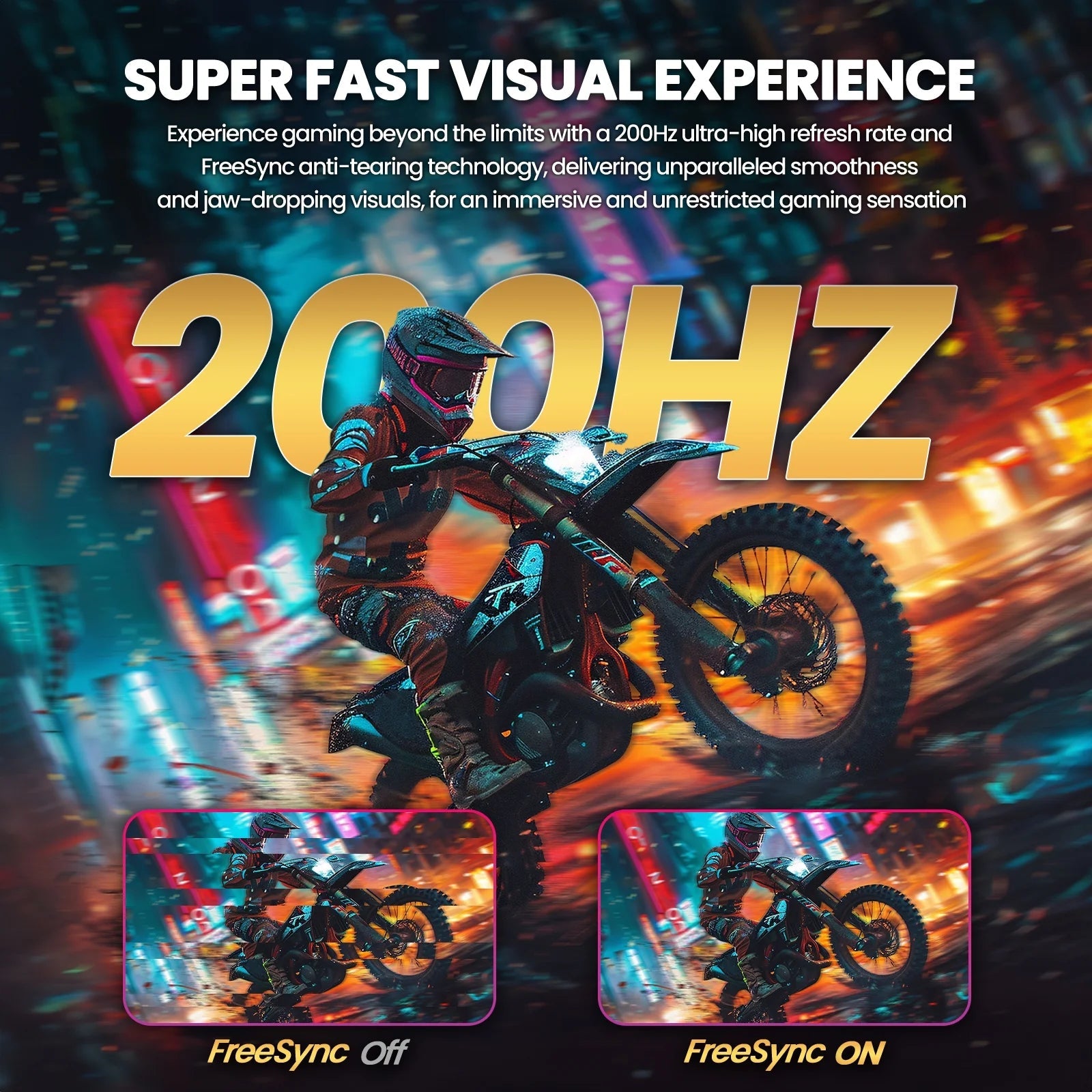 30" Curved Ultrawide Monitor WFHD 200Hz 1500R HDMI DP Black - Techlyn