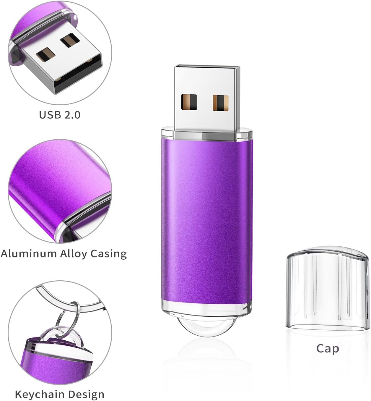 32GB Flash Drive USB 2.0 Flash Memory Stick Drive 10 Pack 32 GB USB Flash Drives Thumb Drive 32G Gig USB Drives Pen Drive Jump Drive, Mixed Colors - Techlyn