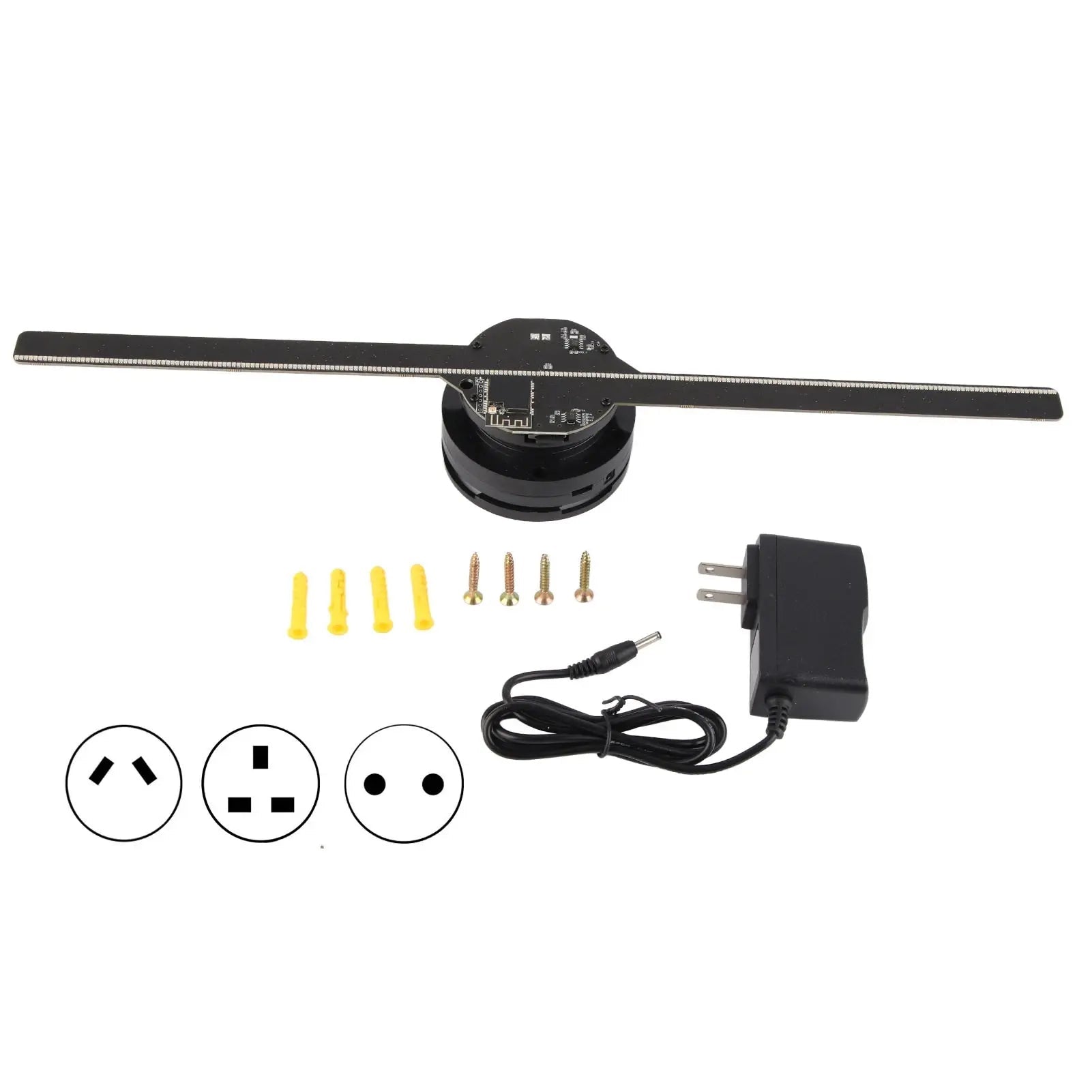 3D Hologram Fan 224 LED Light Beads - Techlyn