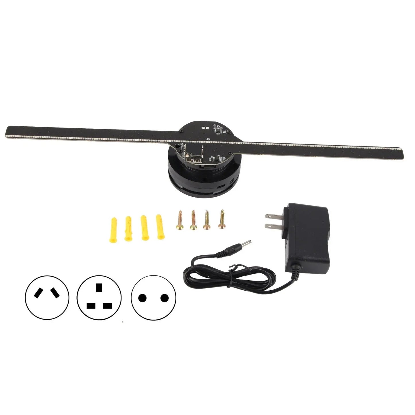 3D Hologram Fan 224 LED Light Beads - Techlyn