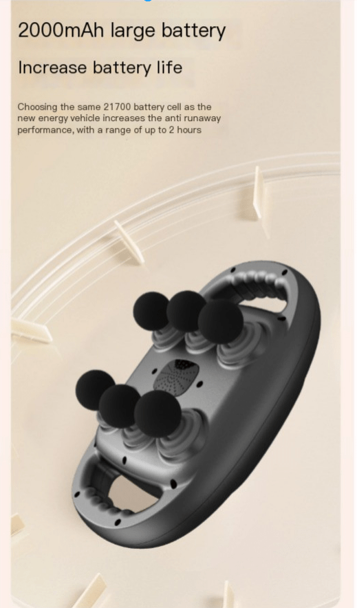6 - head Massage Gun Full Body Deep - Techlyn
