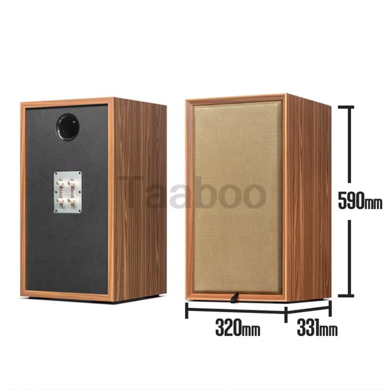 8 Inch Three - Way Labyrinth Speaker Empty Box Bookshelf Speaker Home Speaker DIY Hifi Audio Wooden Handmade Box Passive Speaker - Techlyn