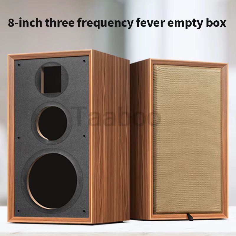 8 Inch Three - Way Labyrinth Speaker Empty Box Bookshelf Speaker Home Speaker DIY Hifi Audio Wooden Handmade Box Passive Speaker - Techlyn