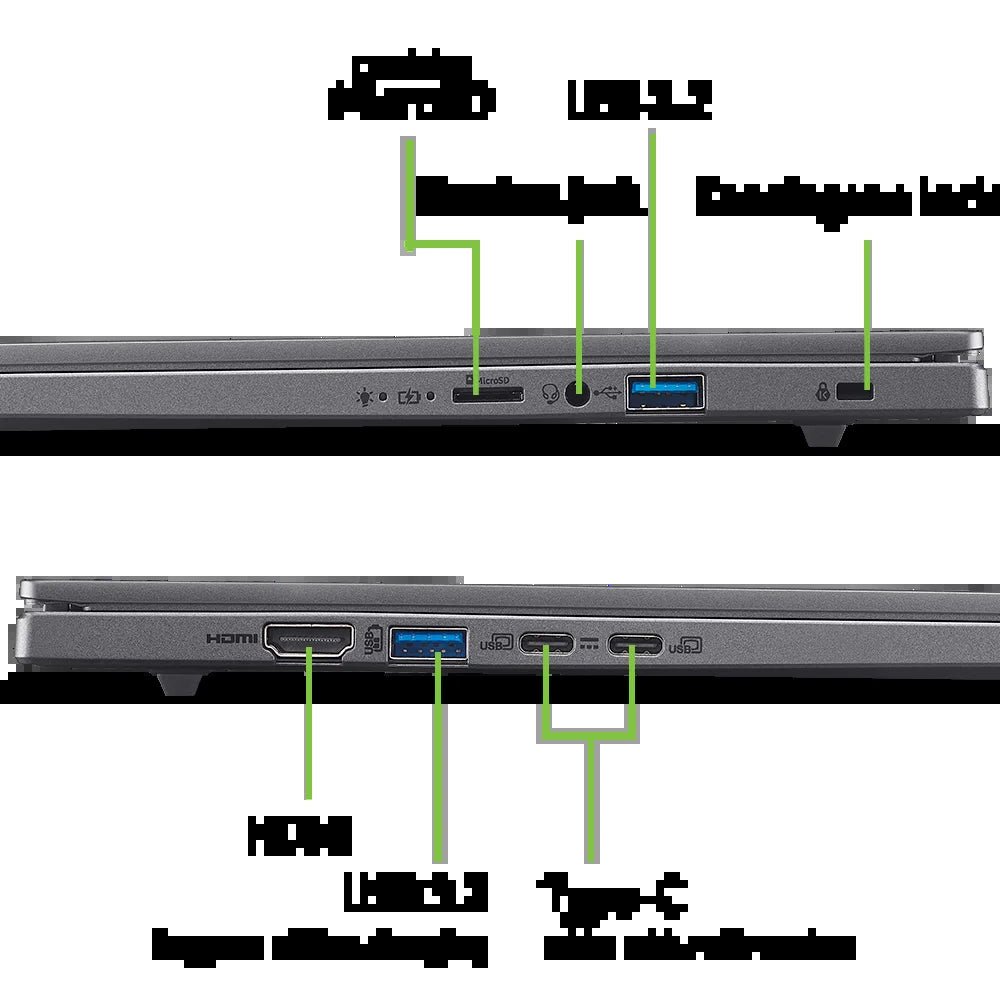 Aspire 16 AI A16 - 11MT - X8A9 Copilot+ PC, 16" WUXGA (1920 X 1200) 120Hz IPS Touch Screen, Snapdragon X, 16GB RAM, 512GB SSD, Steel Gray - Techlyn