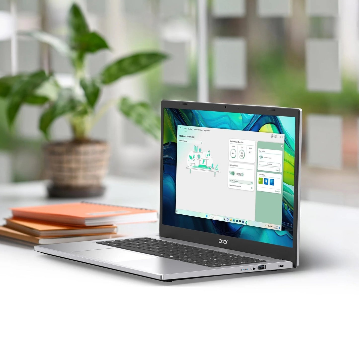 Aspire Go 15.6" FHD IPS Touch Screen Laptop, AMD Ryzen 5 - 7520U, 8GB RAM, 512GB SSD, Pure Silver, New - Techlyn