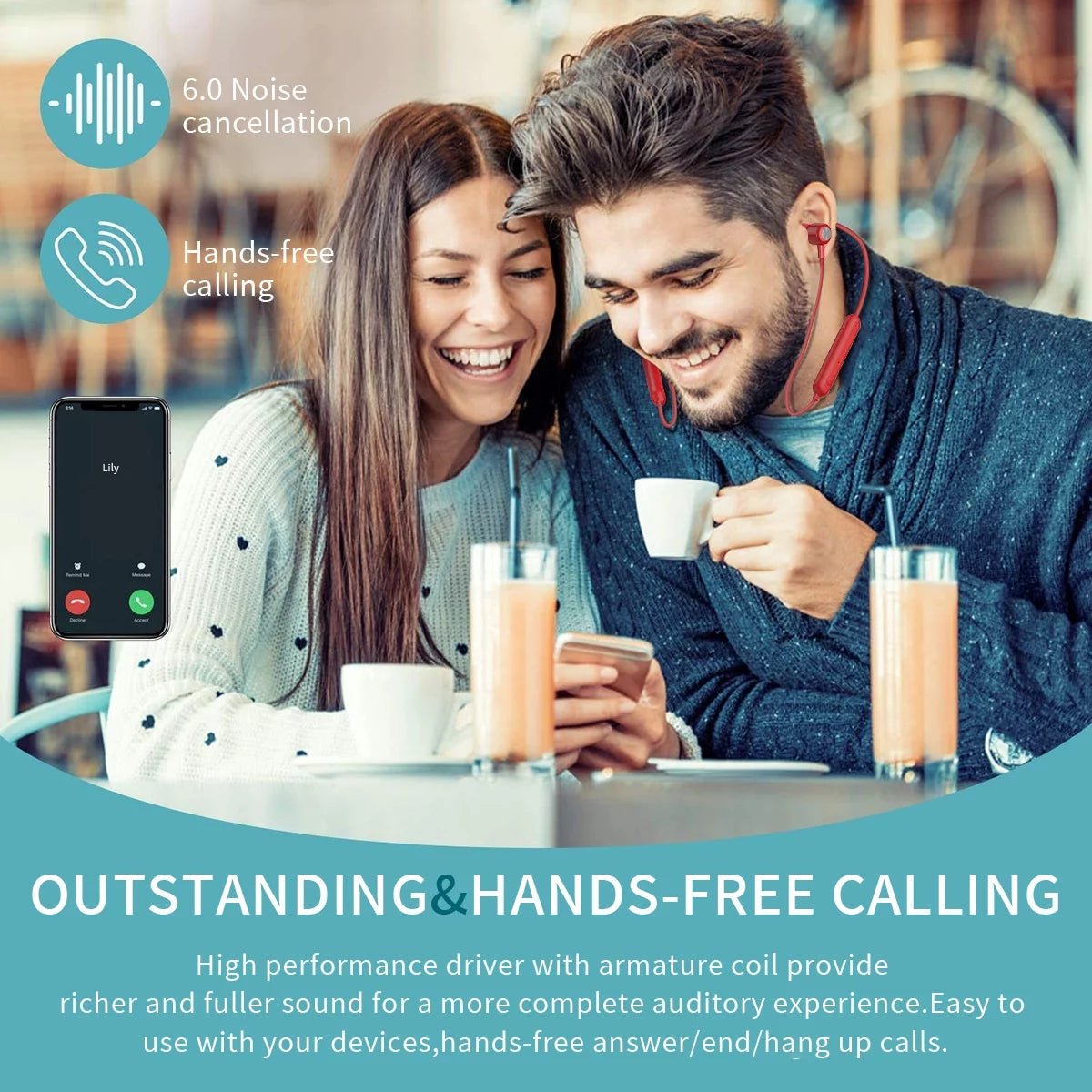 Bluetooth Earbuds Wireless Headphones Bluetooth 5.3 Running Headphones IPX7 Waterproof Earphones with 12 Hrs Playtime Stereo Sound Isolation Headsets for Workout Gym,Red - Techlyn