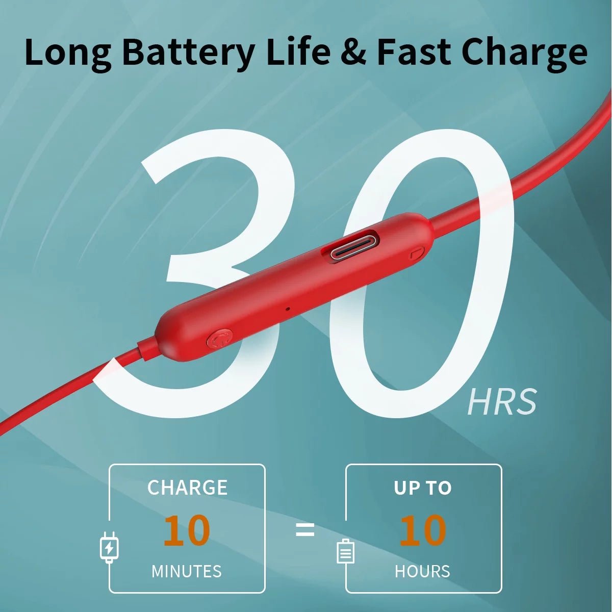 Bluetooth Earbuds Wireless Headphones Bluetooth 5.3 Running Headphones IPX7 Waterproof Earphones with 12 Hrs Playtime Stereo Sound Isolation Headsets for Workout Gym,Red - Techlyn