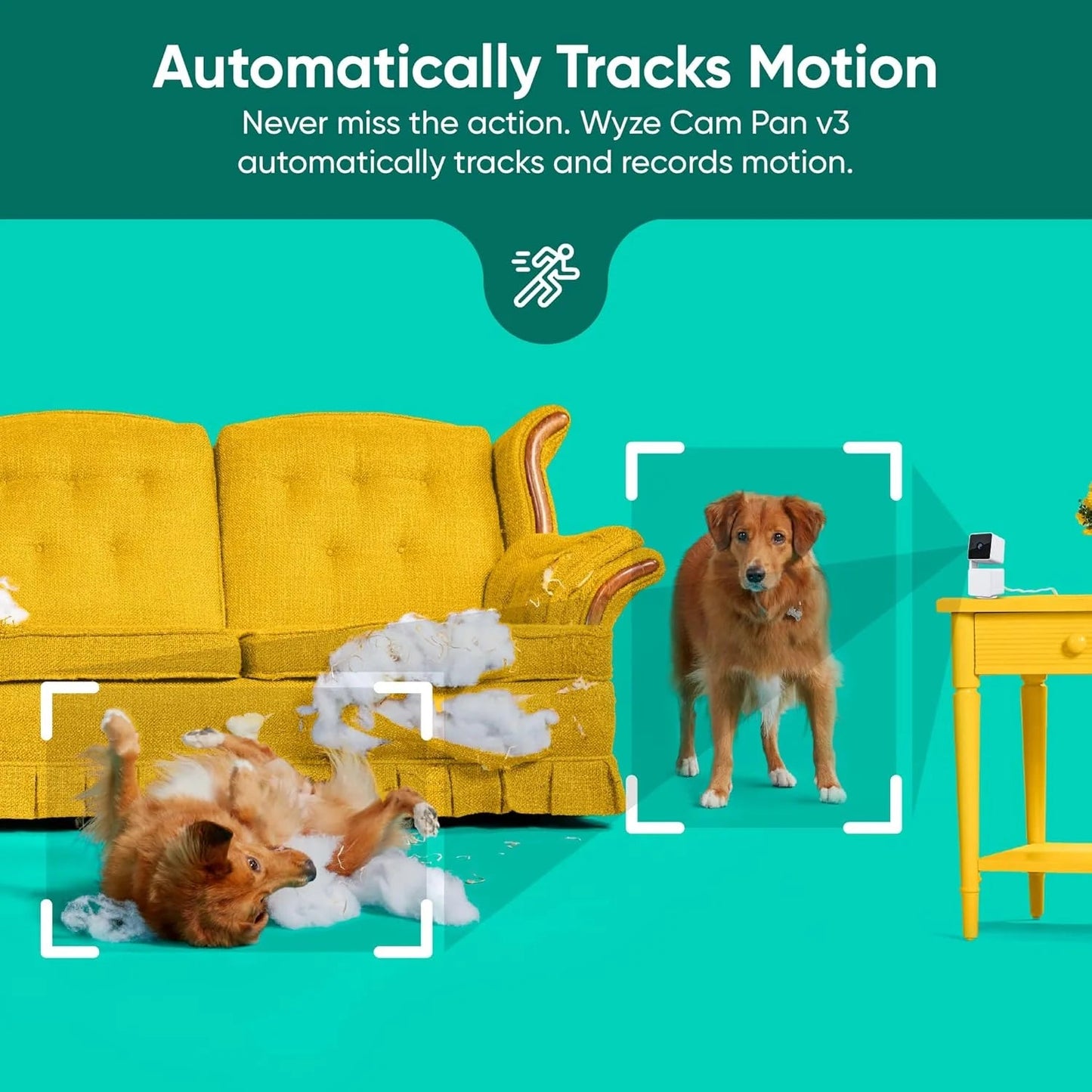 Cam Pan V3 Indoor/Outdoor 1080P Pan/Tilt Wi - Fi Security Camera - Techlyn