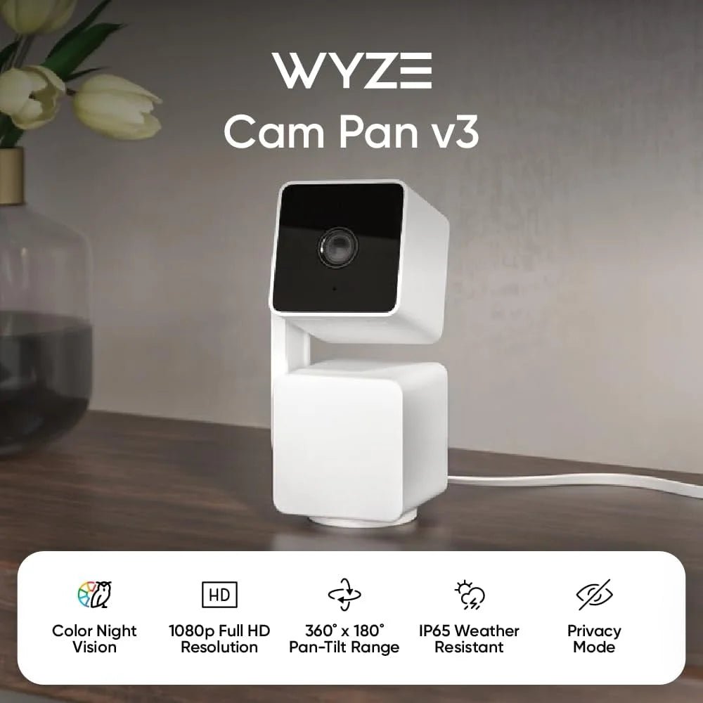 Cam Pan V3 Indoor/Outdoor 1080P Pan/Tilt Wi - Fi Security Camera - Techlyn