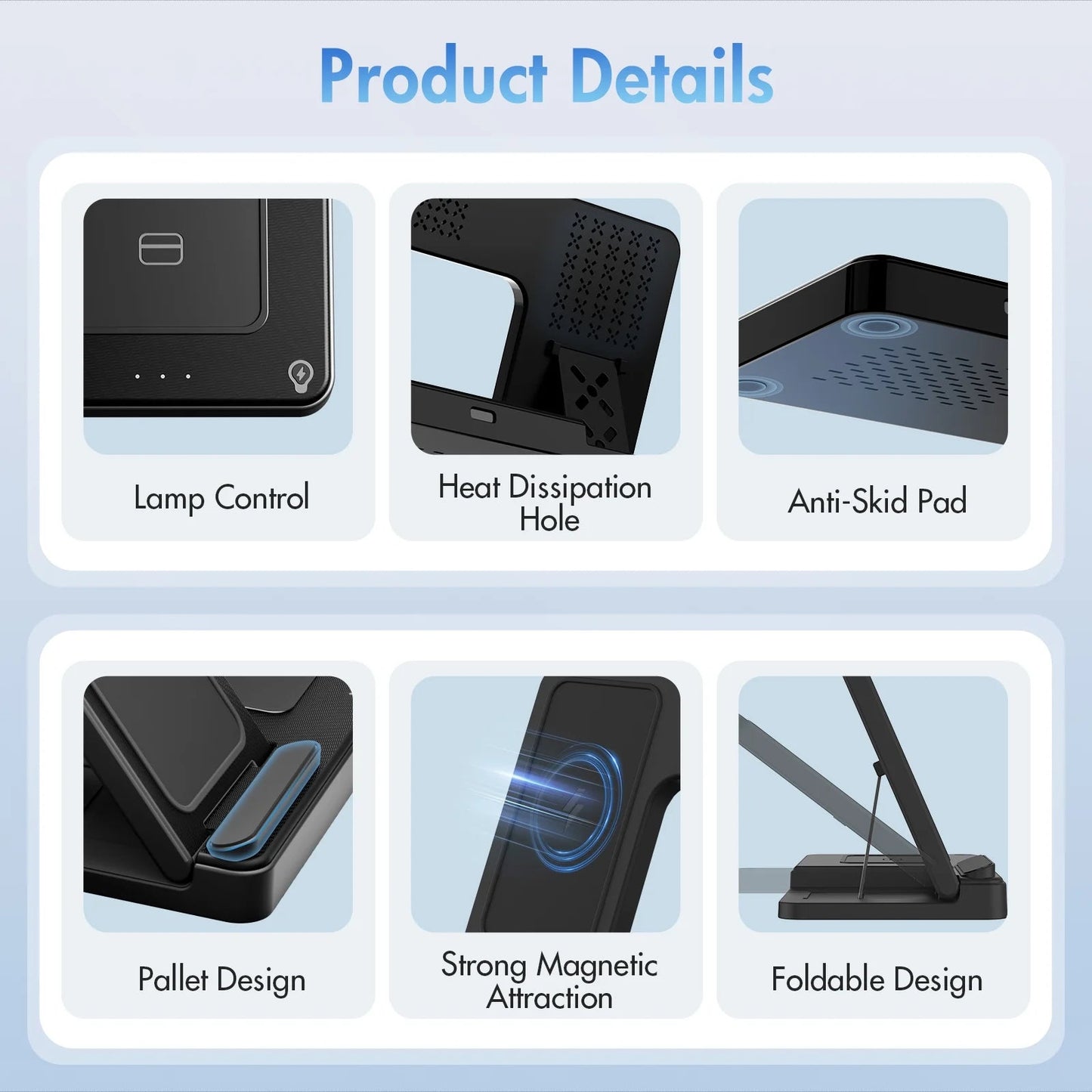 Charging Station,Wirelss Charger,Magnetic Charging Station Compatible with Iphone 17 16 15 14 13 12 11 Pro Max XS Xr,For Iwatch Series 9 8 7 6 5 4 3 2 Se,For Airpods 3 2 Pro,Black,No Adapter - Techlyn