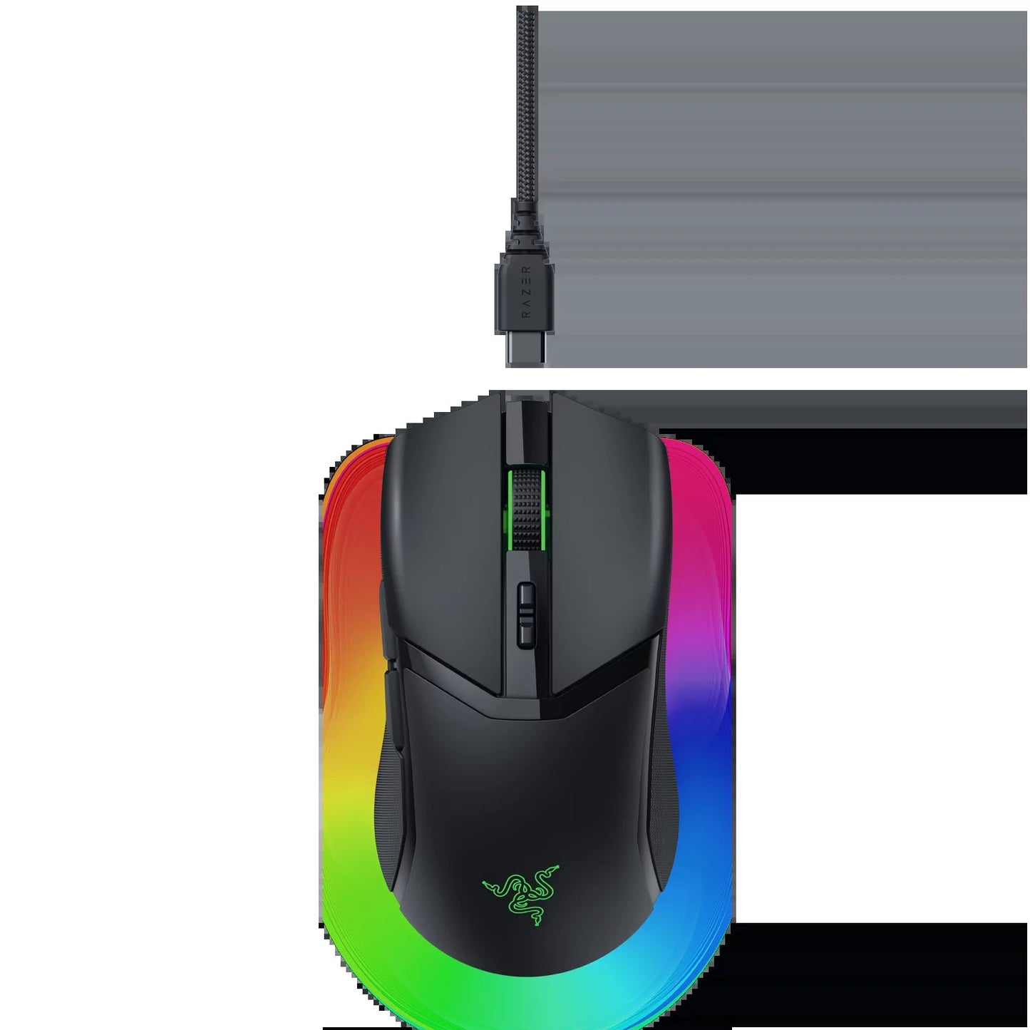 Cobra Pro Lightweight Wireless PC Gaming Mouse with Chroma RGB, Customizable Controls, 77G, Black - Techlyn