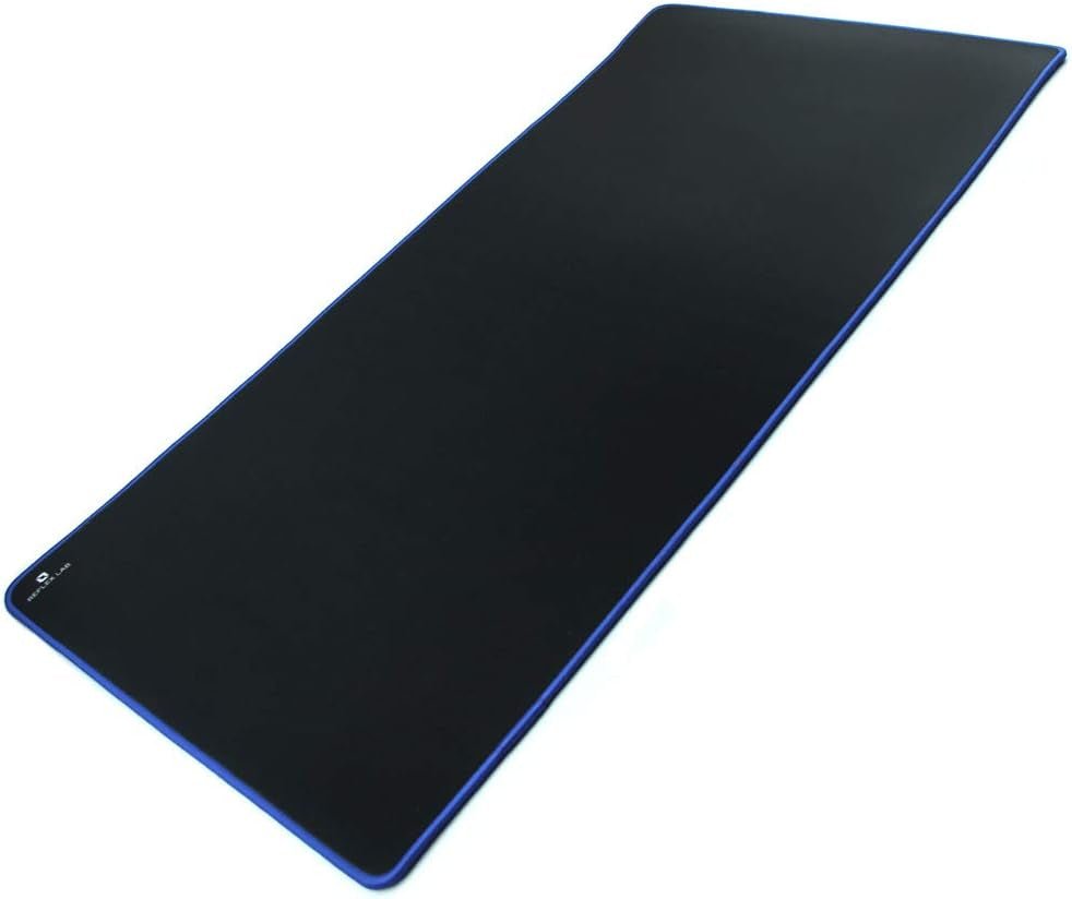 Extra Large Extended Gaming Mouse Pad Mat XXXL, Stitched Edges, Waterproof, Ultra Thick 5Mm, Wide & Long Mousepad 36"X18"X.20" Blue - Techlyn
