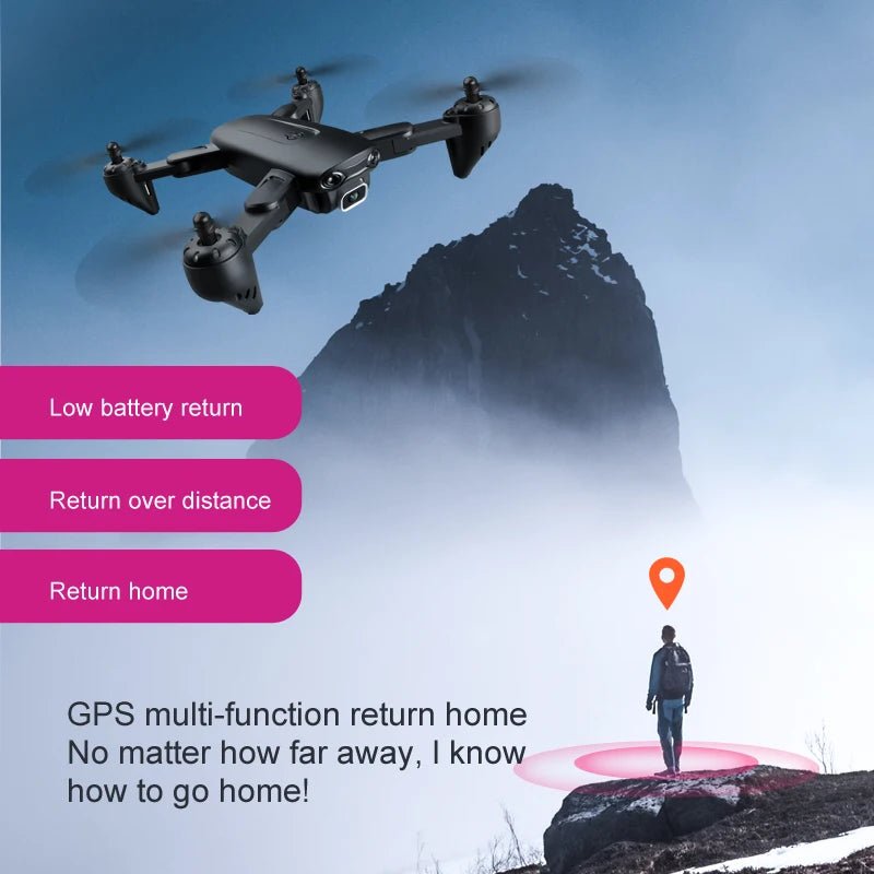 F6 GPS Drone 4K Camera HD FPV Drones with Follow Me Wifi Optical Flow Foldable RC Quadcopter Professional Dron Toys - Techlyn