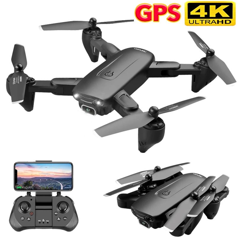 F6 GPS Drone 4K Camera HD FPV Drones with Follow Me Wifi Optical Flow Foldable RC Quadcopter Professional Dron Toys - Techlyn