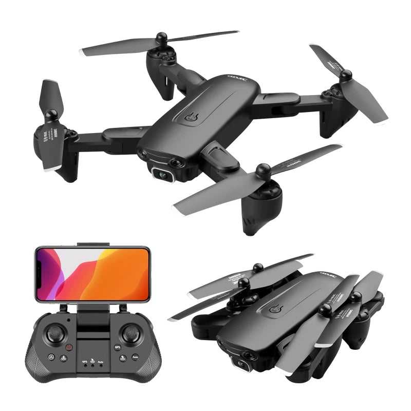 F6 GPS Drone 4K Camera HD FPV Drones with Follow Me Wifi Optical Flow Foldable RC Quadcopter Professional Dron Toys - Techlyn