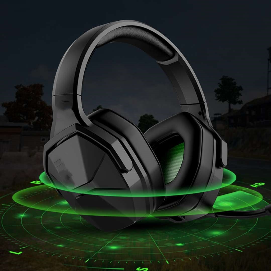 Headworn Gaming Headphones Wired Esports 7.1 Channel - Techlyn