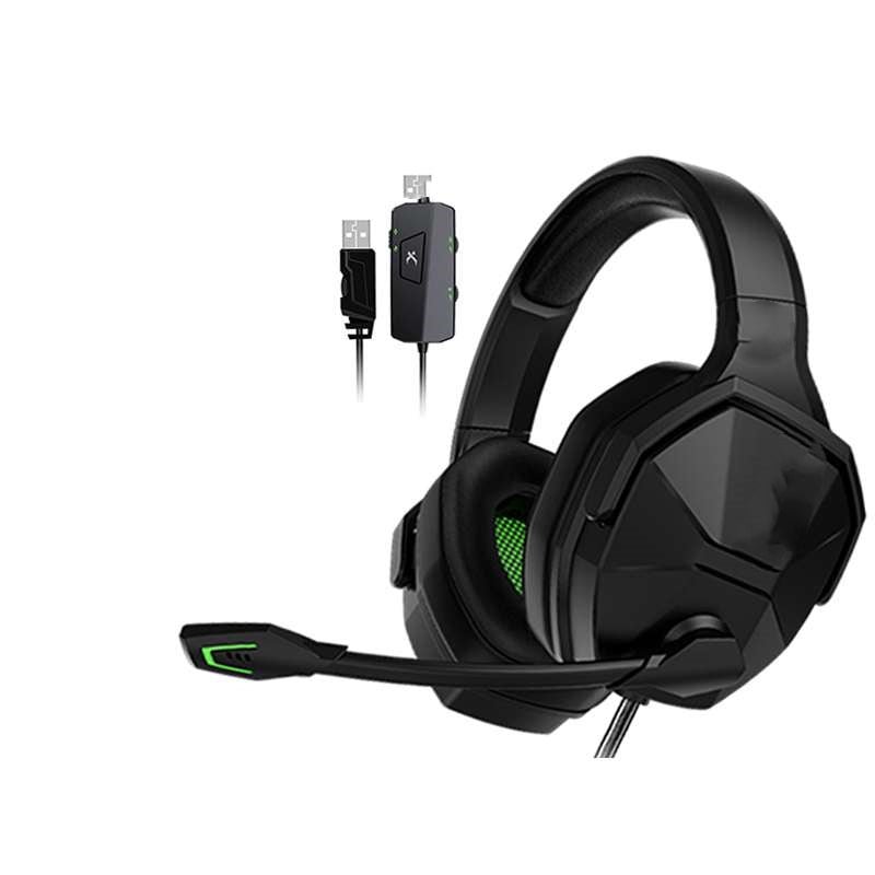 Headworn Gaming Headphones Wired Esports 7.1 Channel - Techlyn