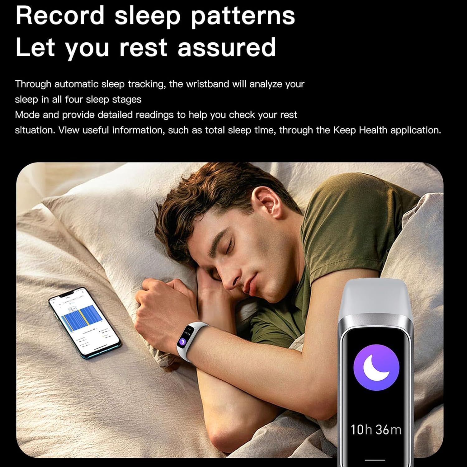 Keep Health Fitness Trackers for Women Men Amoled Step Counter Slim Thin 25 Sports Modes with Heart Rate Blood Pressure Monitor Alarm Stopwatch Timer Calories Burned IP68 Step Tracker Watch - Techlyn