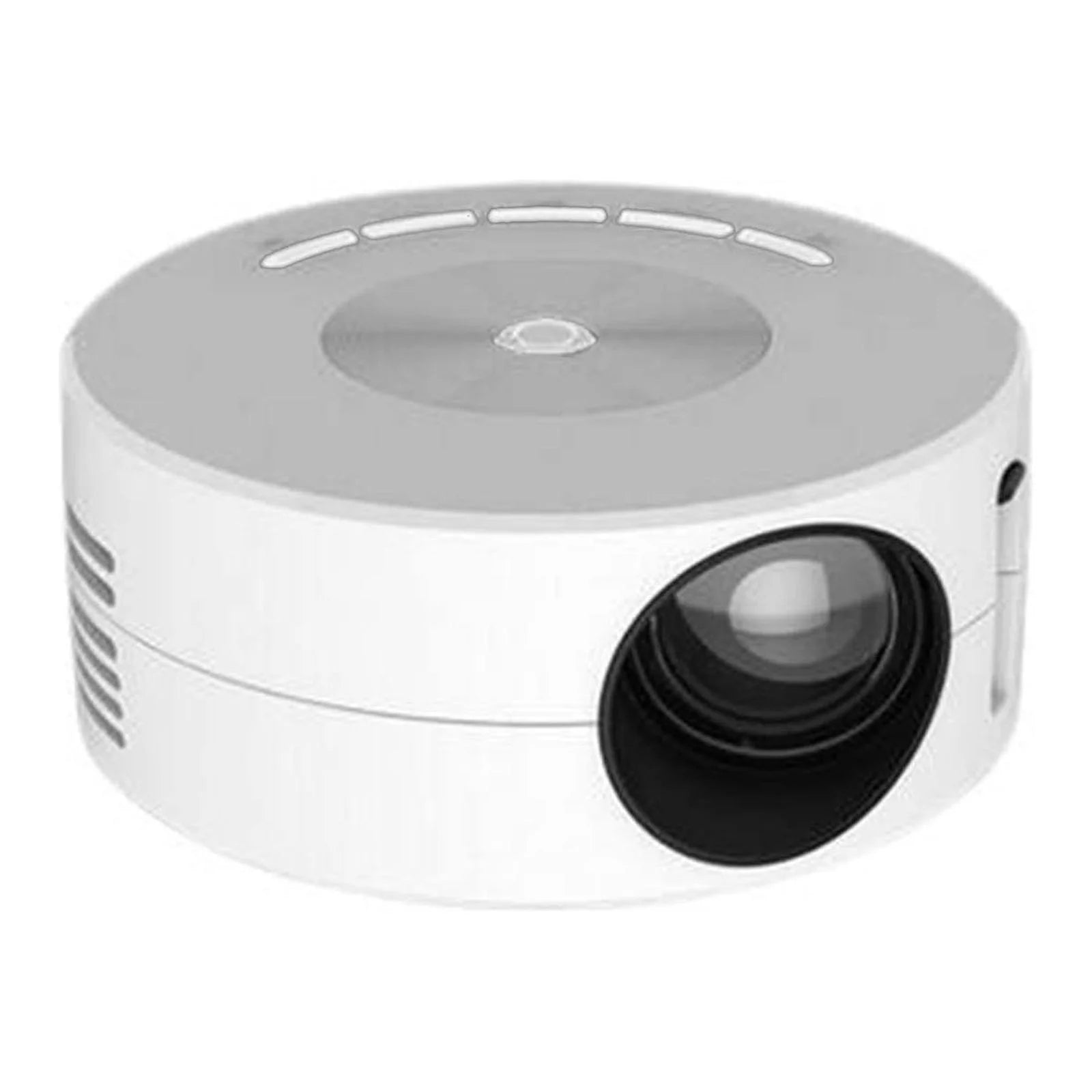Mini Projector with Wifi and Bluetooth, 1080P Projector Portable Movie Projector for Home Theater/Outdoor, 9500 Lumens Multimedia Home Video Projector, Full Wired Same Screen Phone - White - Techlyn