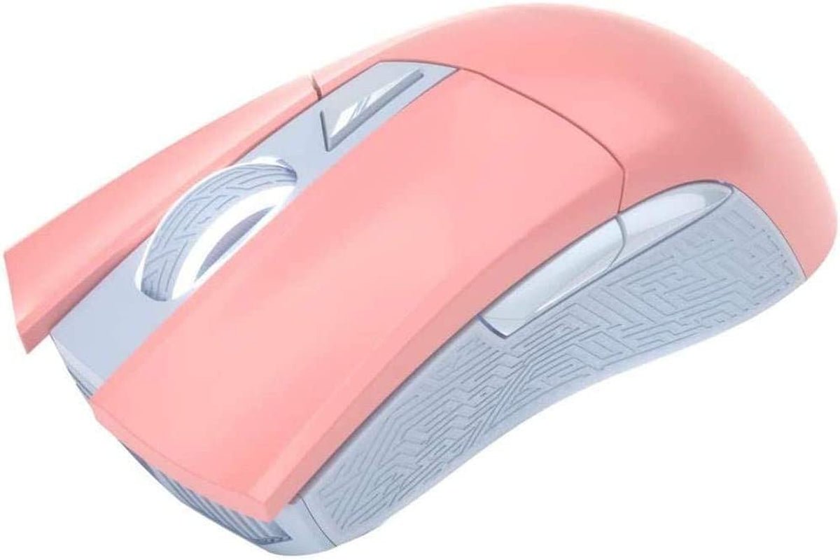 Optical Gaming Mouse - ROG Gladius II Origin Limited Edition PNK | Ergonomic Right - Handed PC Gaming Mouse for FPS Games | 12000 DPI Optical Sensor | Aura Sync RGB, ROG Armoury II | Pink - Techlyn