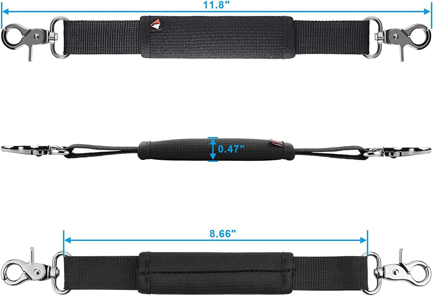 Removable Speaker Handle Strap for JBL Xtreme/Xtreme 2/ Xtreme 3/Xtreme 4 Portable Speaker(Black) - Techlyn