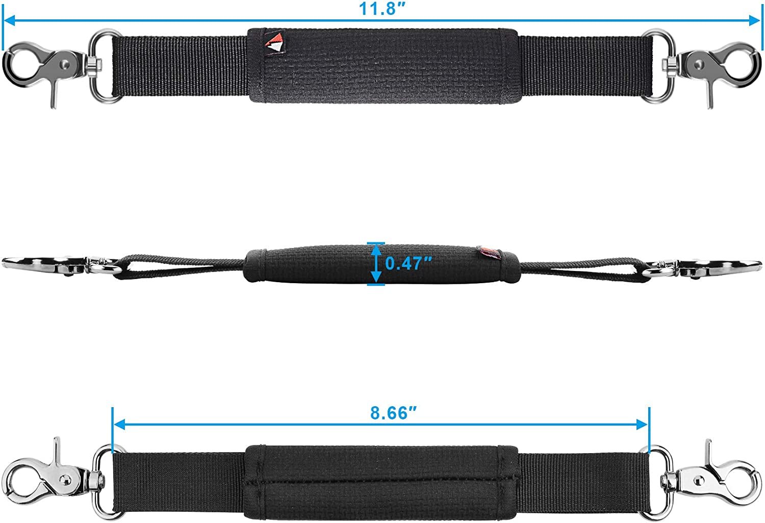 Removable Speaker Handle Strap for JBL Xtreme/Xtreme 2/ Xtreme 3/Xtreme 4 Portable Speaker(Black) - Techlyn