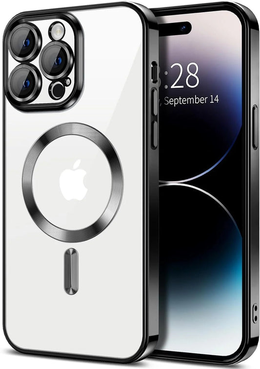 Shockproof Slim Cell Phone Case for Apple Iphone 15 Pro Max, Black - Techlyn