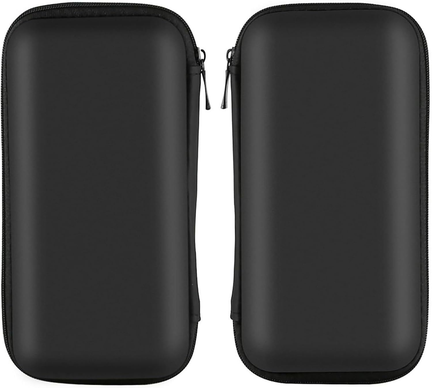 Shockproof Travel Essentials Organizer Charger Case, Space - Optimized Small Zipper Electronics Accessories Pouch Tech Cord Cable Power Bank Storage for Women Men, 6.5X3.2X1 in (Black) - Techlyn