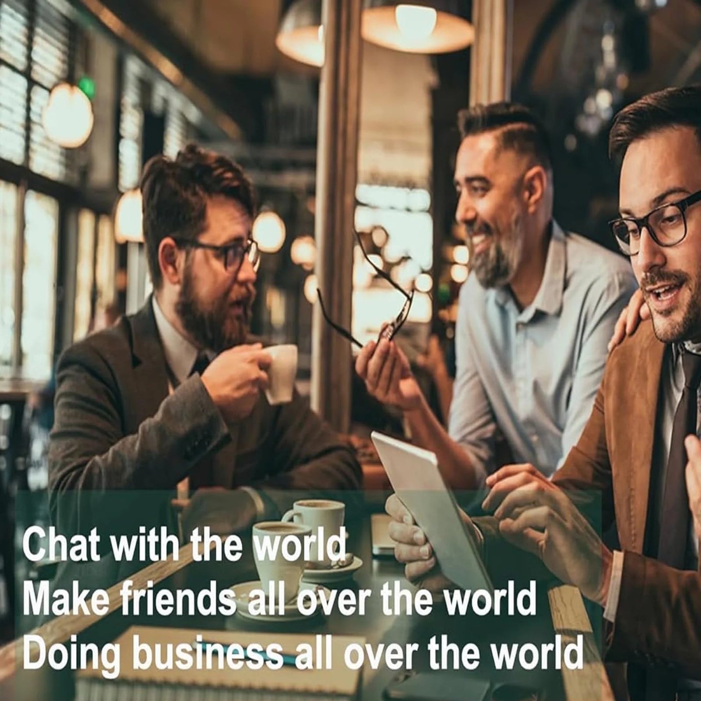 Smart Glasses with Ai,Metal Smart Glasses with 144+ Languages Real - Time Translation, Touch Control, Voice Assistant, Anti - Blue Light, Smart Music Glasses for Business, Travel & Students (Black) - Techlyn