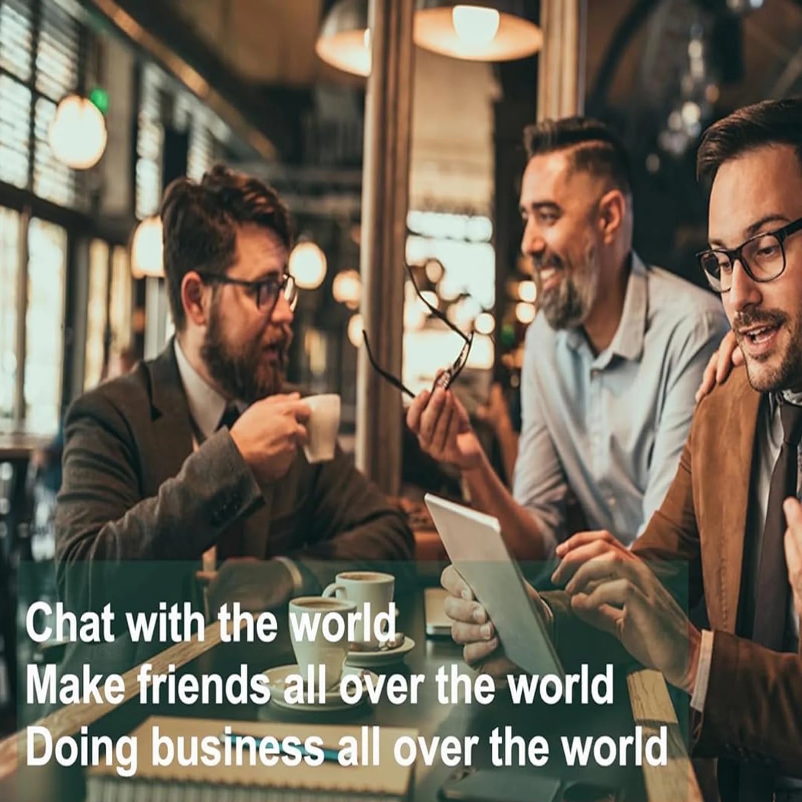 Smart Glasses with Ai,Metal Smart Glasses with 144+ Languages Real - Time Translation, Touch Control, Voice Assistant, Anti - Blue Light, Smart Music Glasses for Business, Travel & Students (Black) - Techlyn