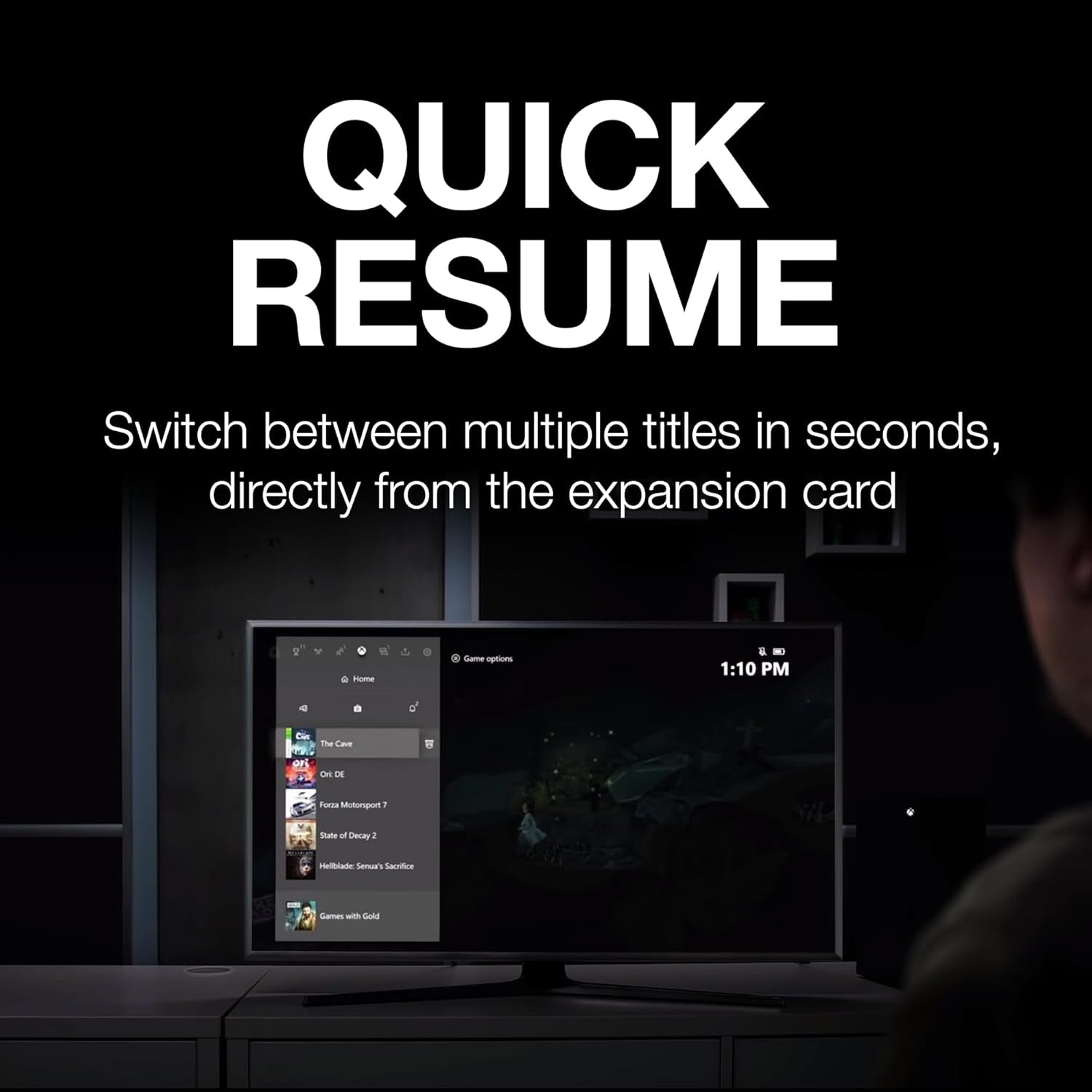 Storage Expansion Card for Xbox Series X|S 1 TB Solid State Drive - Nvme Expansion SSD for Xbox Series X|S (STJR1000400) - Techlyn