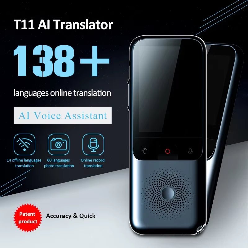 T11 Portable Audio Translator 138 Language Smart Translator Offline in Real Time Smart Voice AI Voice Photo Translator T10Pro - Techlyn
