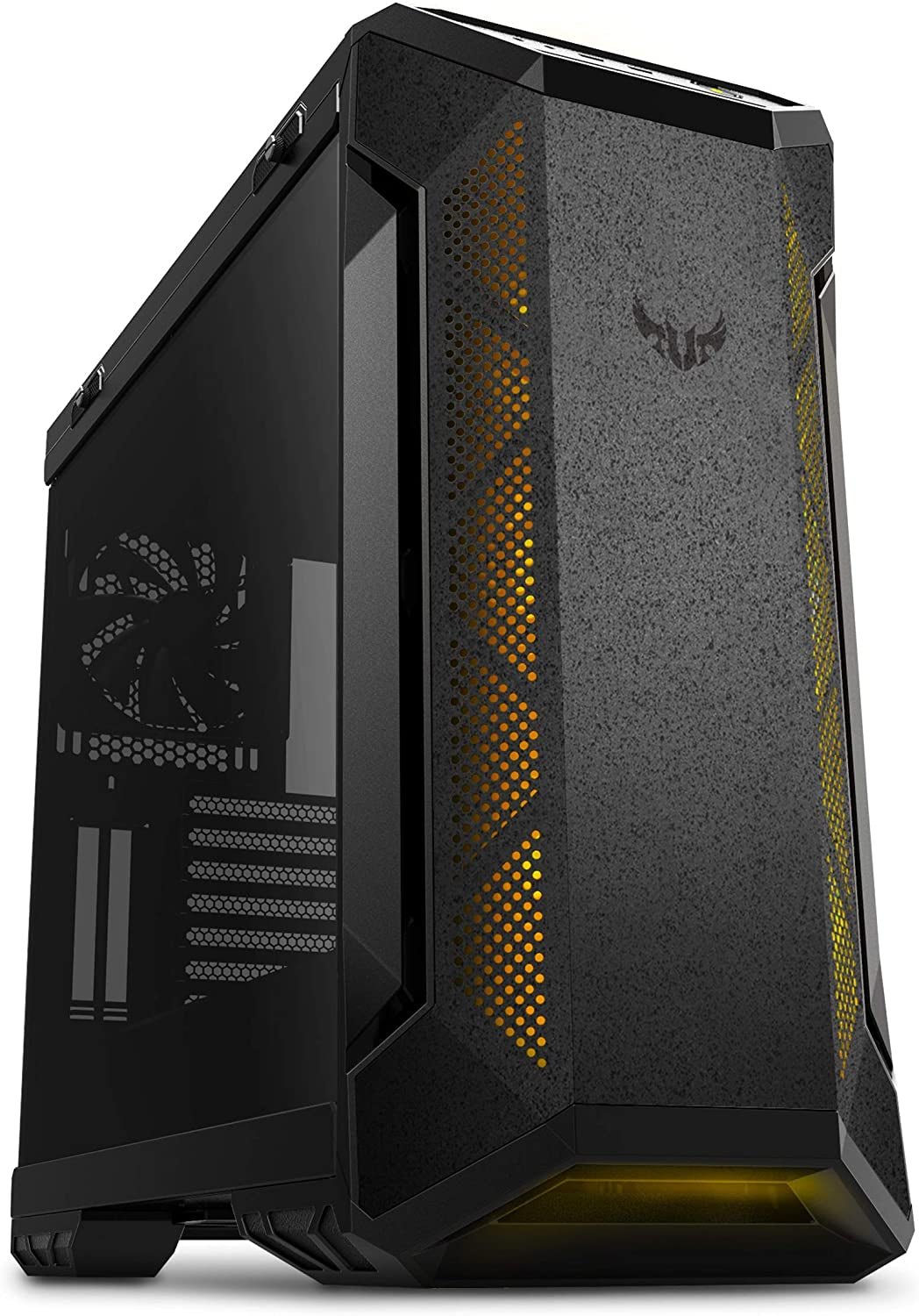 TUF Gaming GT501 Mid - Tower Computer Case for up to EATX Motherboards with USB 3.0 Front Panel Cases GT501/GRY/WITH Handle - Techlyn