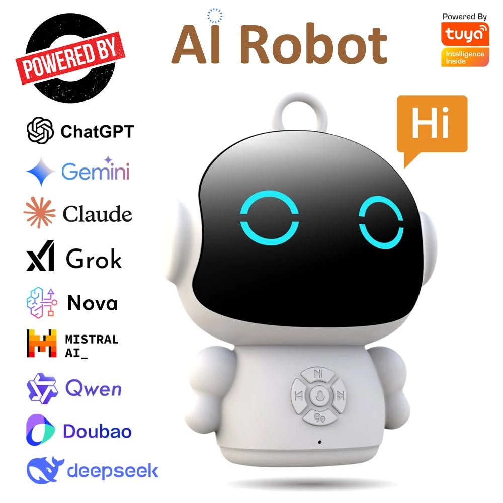 Tuya Smart AI Robot Wifi Early Education Toys for Children Speech Recognition & Voice Interactive Educational Learning Machine - Techlyn