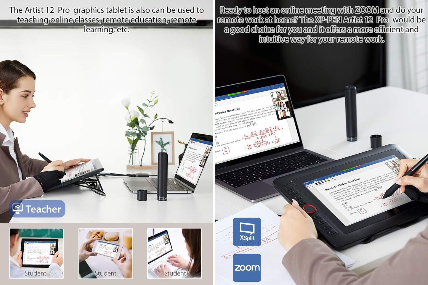 Xppen Artist12 Pro 11.6" Drawing Tablet with Screen Pen Display Full - Laminated Graphics Tablet with Tilt Function Battery - Free Stylus and 8 Shortcut Keys(8192 Levels Pen Pressure and 72% NTSC) - Techlyn